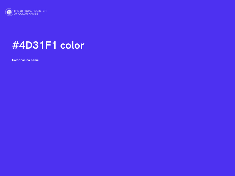 #4D31F1 color image