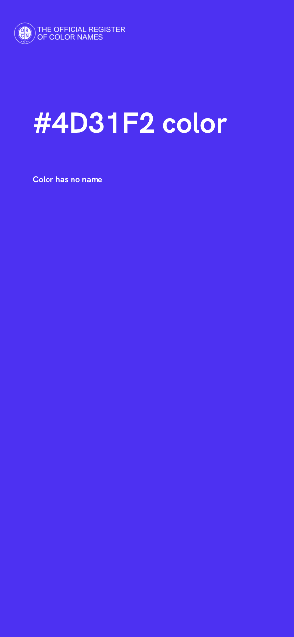 #4D31F2 color image