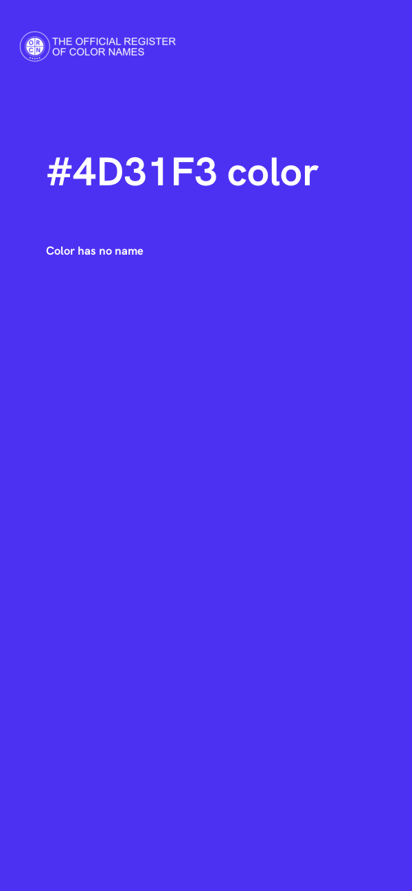 #4D31F3 color image
