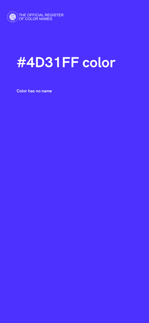 #4D31FF color image