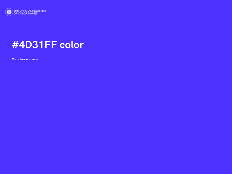 #4D31FF color image