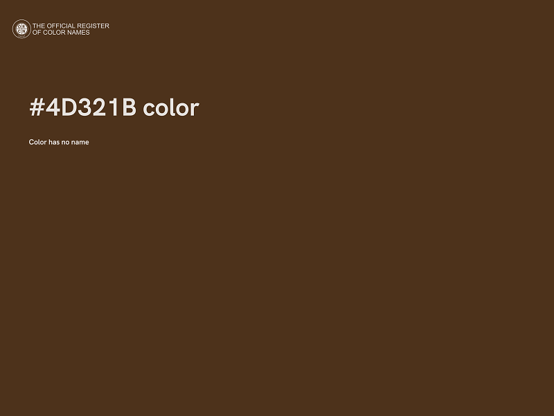 #4D321B color image
