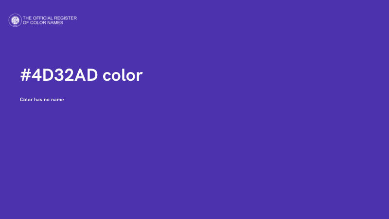 #4D32AD color image