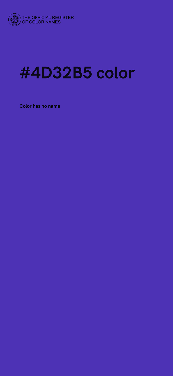 #4D32B5 color image