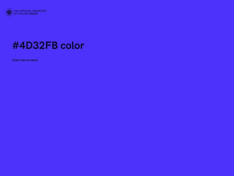 #4D32FB color image