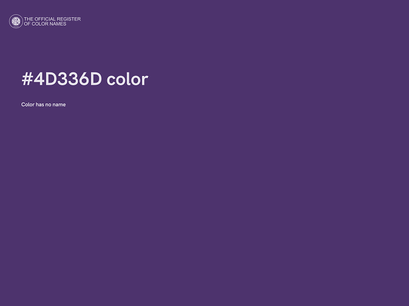 #4D336D color image