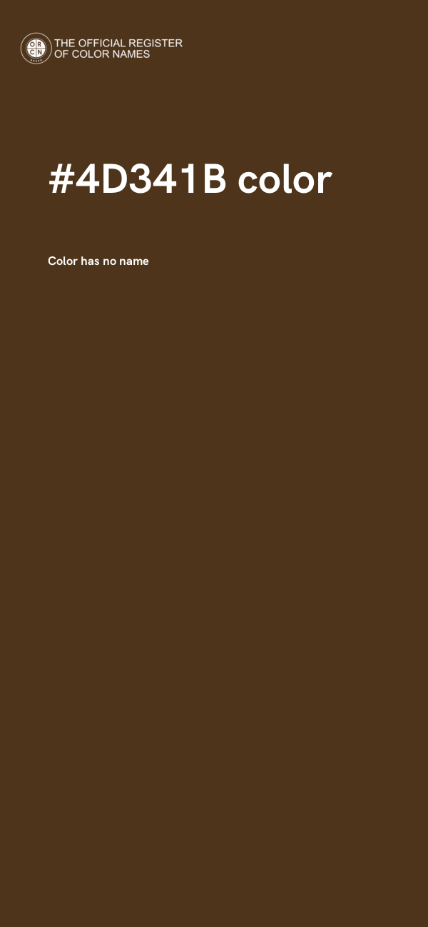 #4D341B color image