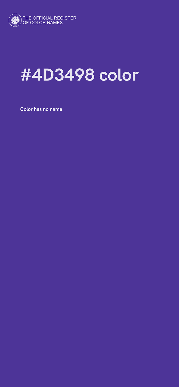 #4D3498 color image