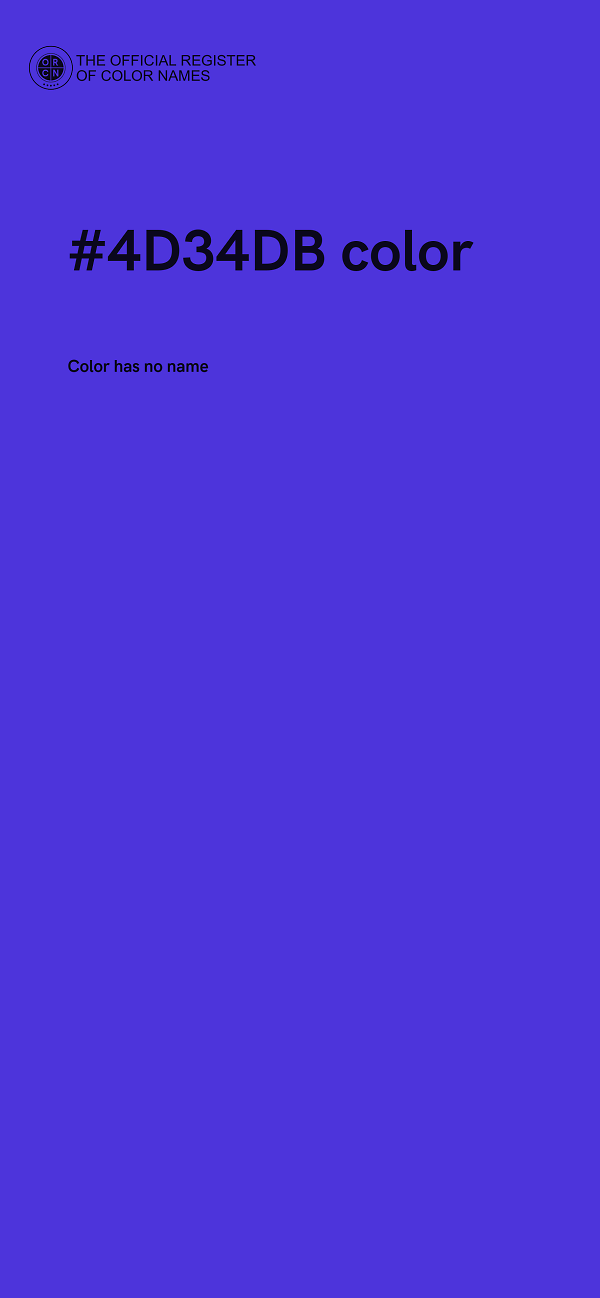 #4D34DB color image
