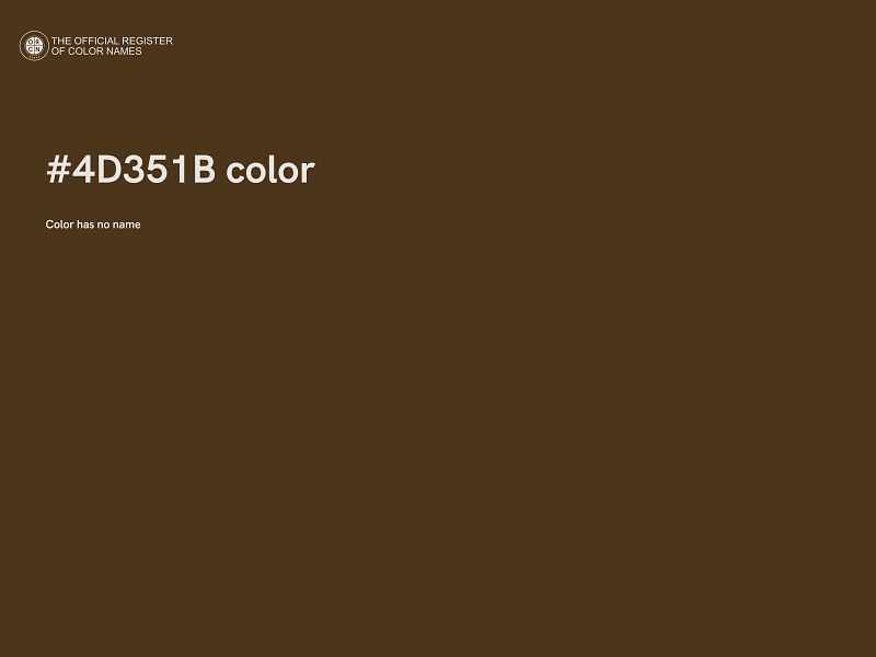 #4D351B color image