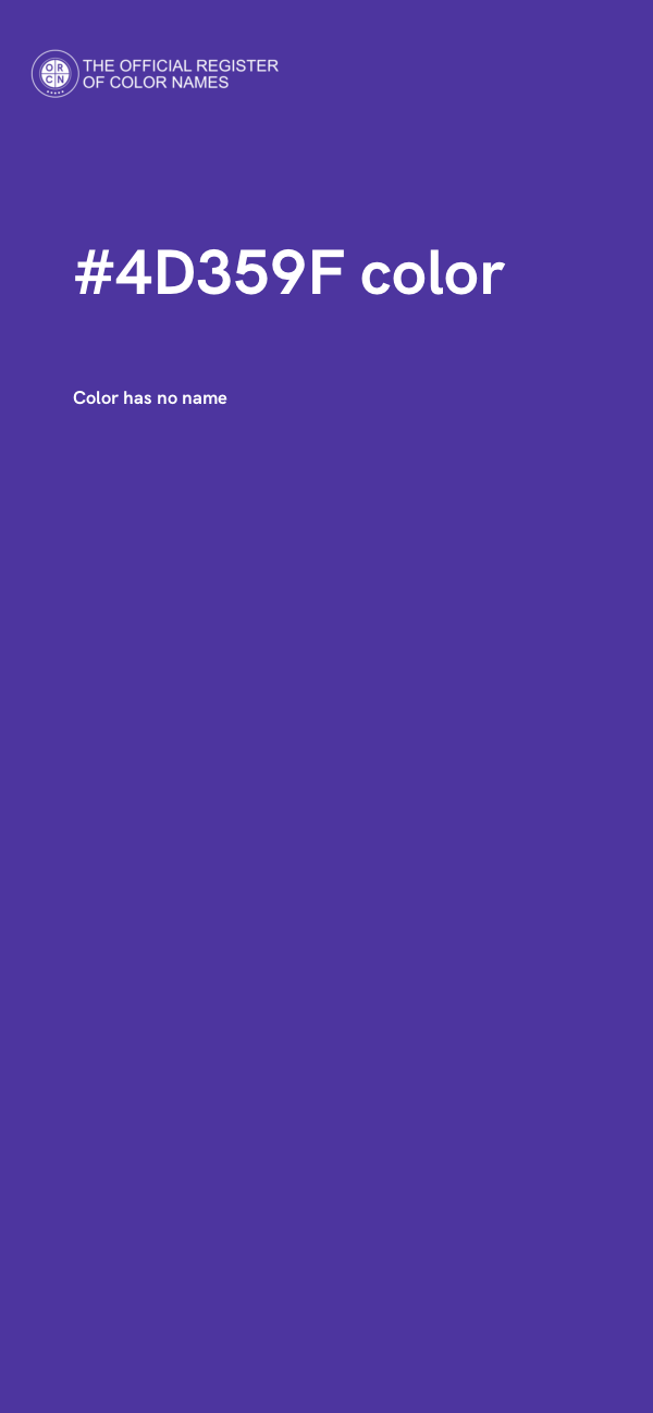 #4D359F color image