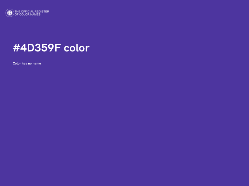 #4D359F color image