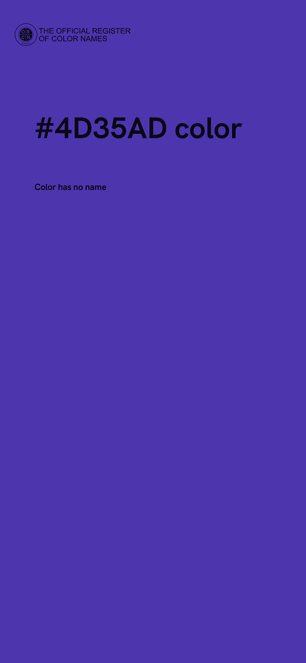 #4D35AD color image