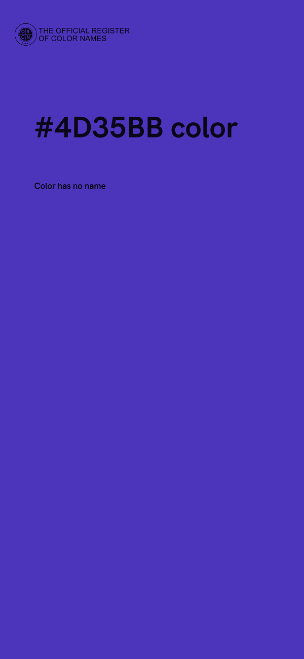 #4D35BB color image