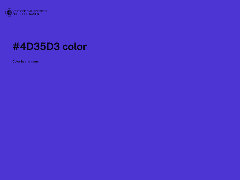 #4D35D3 color image