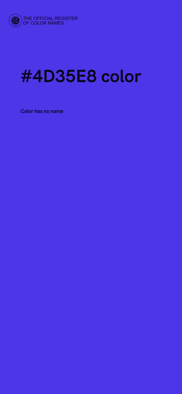 #4D35E8 color image