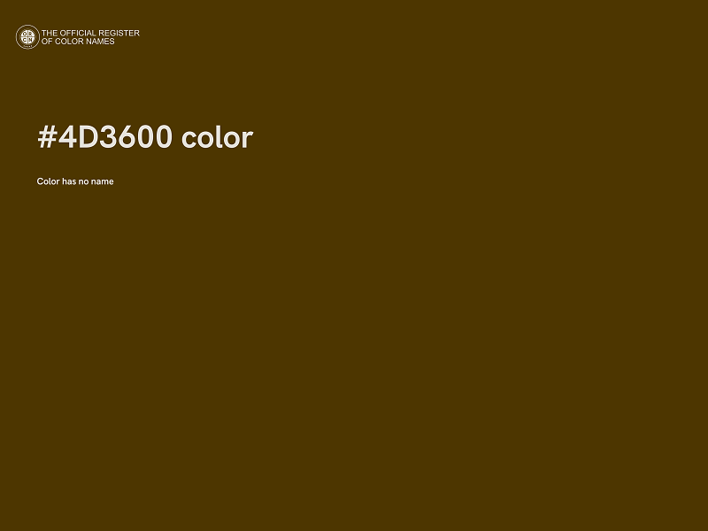#4D3600 color image