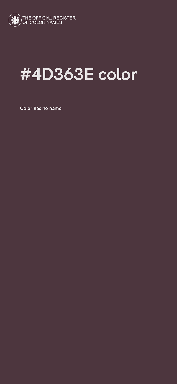 #4D363E color image