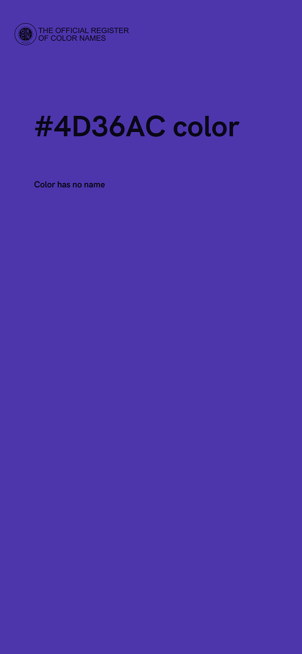 #4D36AC color image