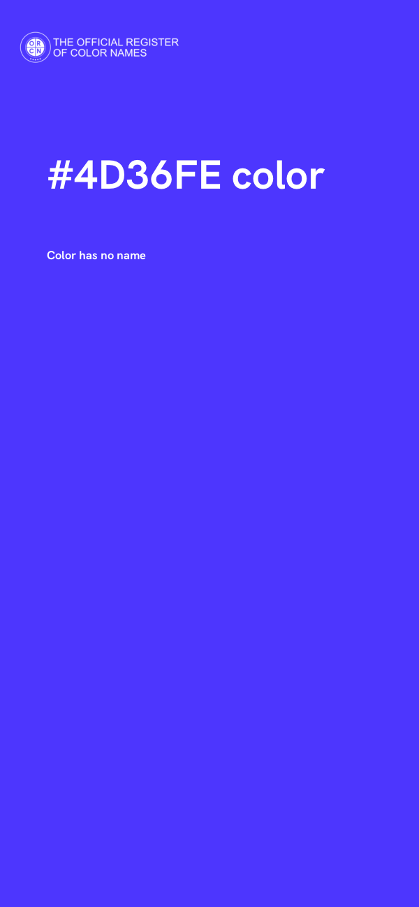 #4D36FE color image