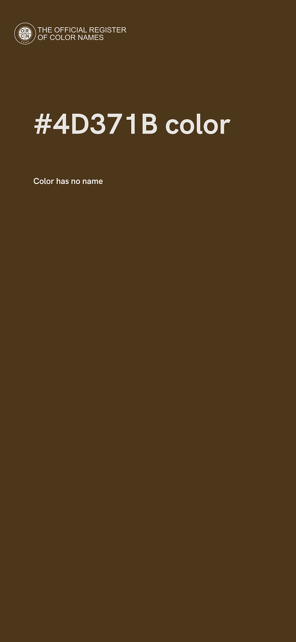 #4D371B color image