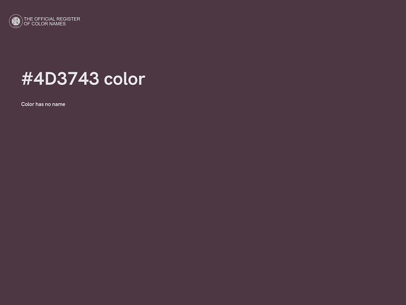 #4D3743 color image
