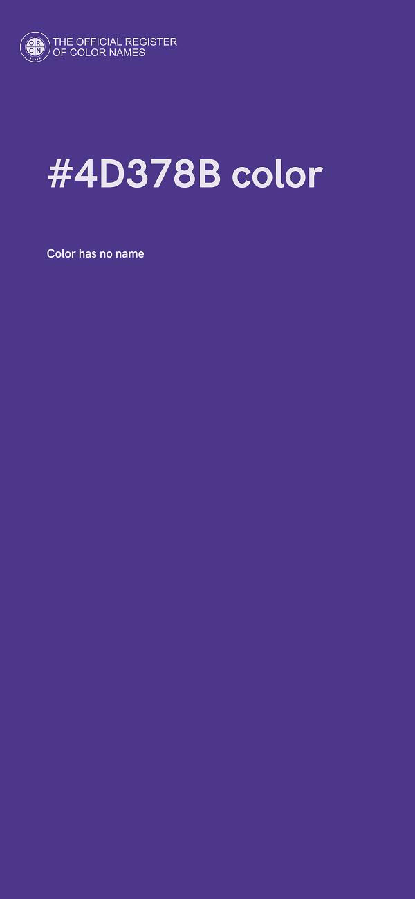 #4D378B color image