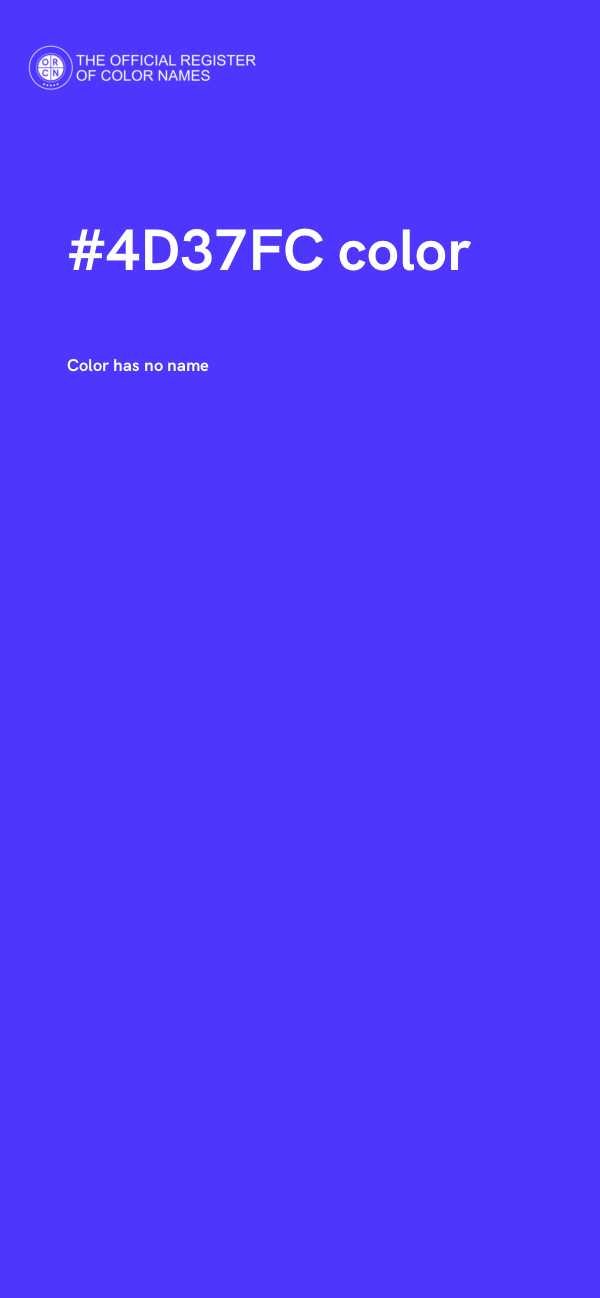 #4D37FC color image