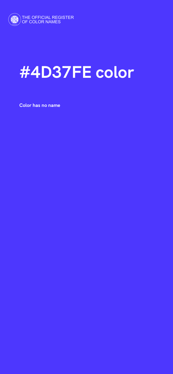 #4D37FE color image