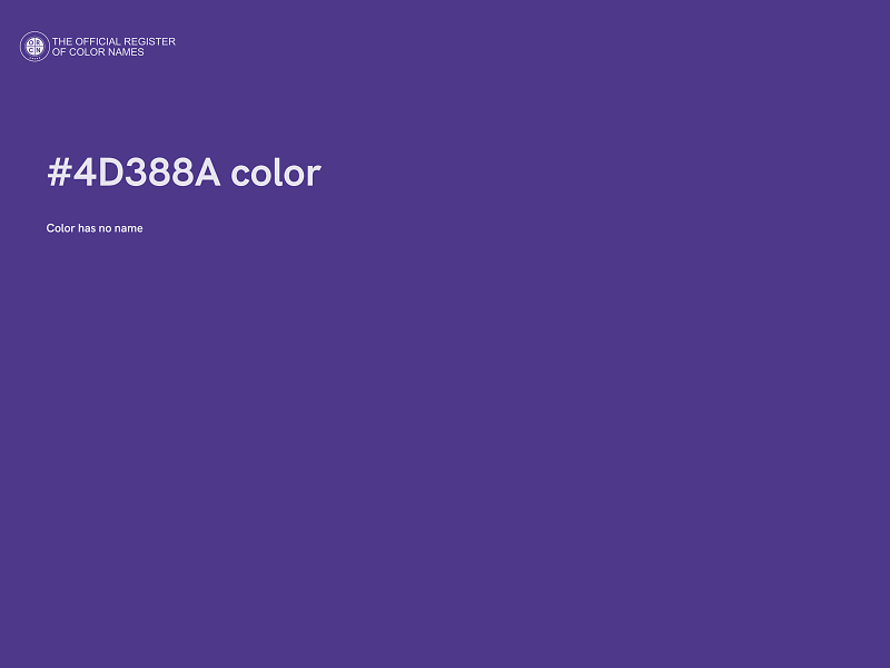 #4D388A color image