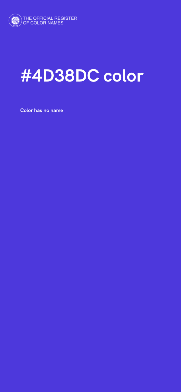 #4D38DC color image