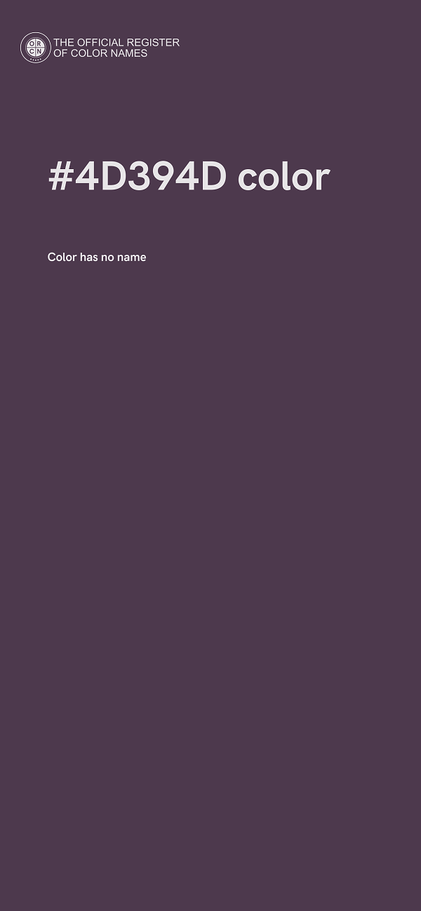 #4D394D color image