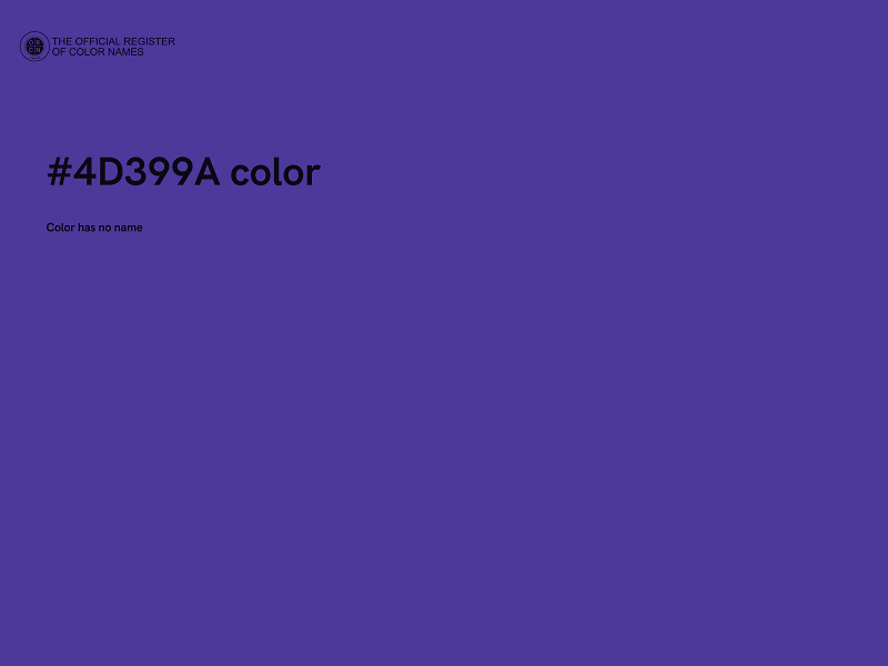 #4D399A color image