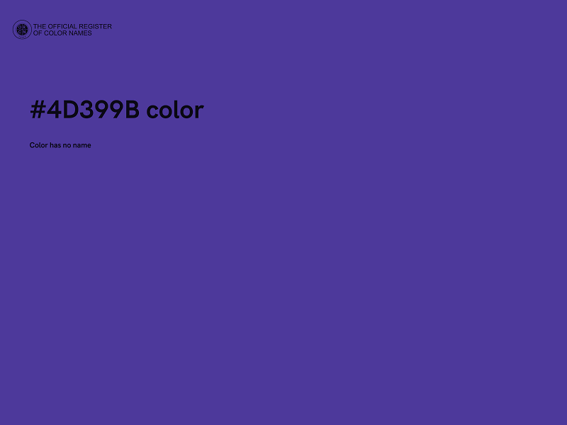 #4D399B color image