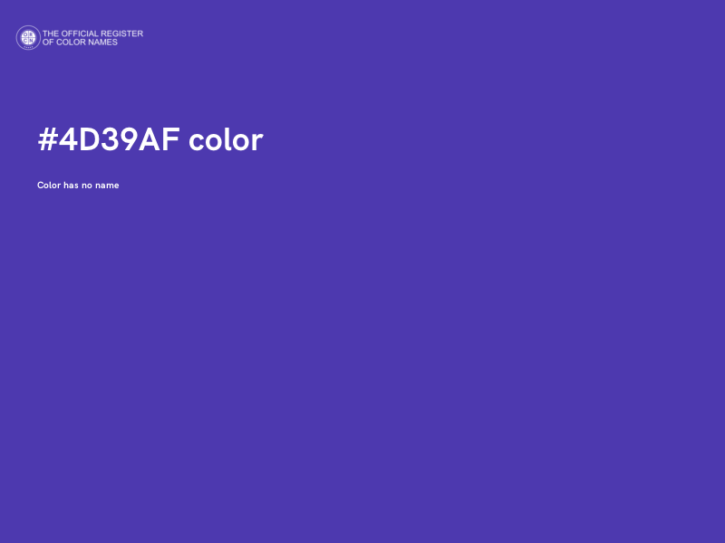 #4D39AF color image