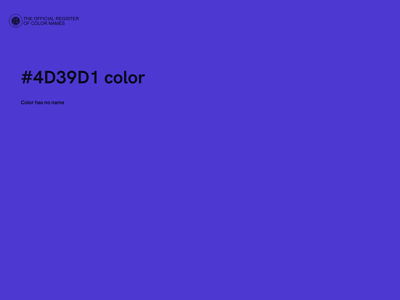 #4D39D1 color image