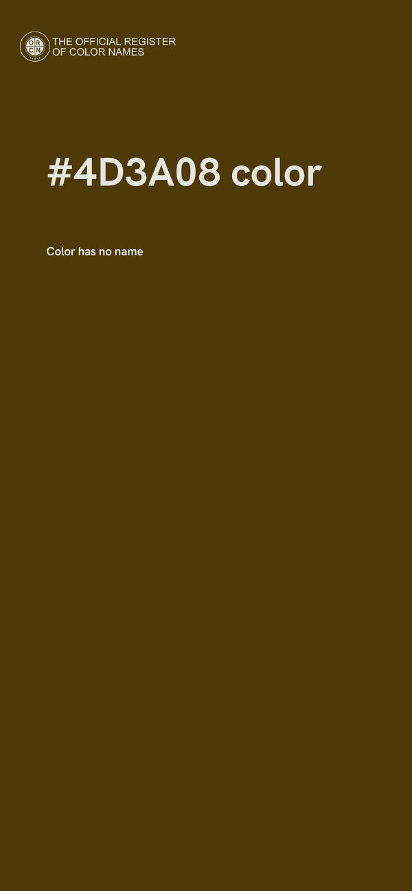#4D3A08 color image