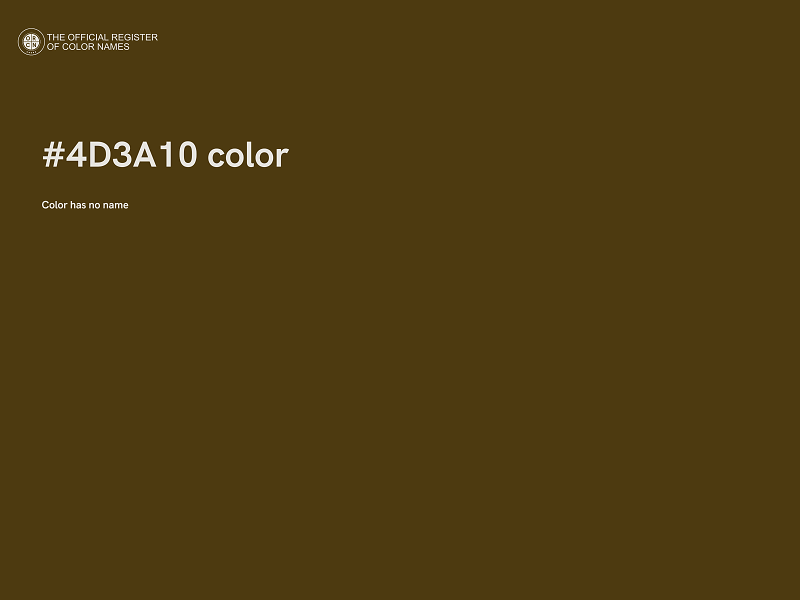 #4D3A10 color image