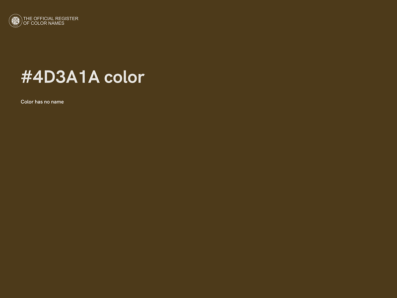 #4D3A1A color image