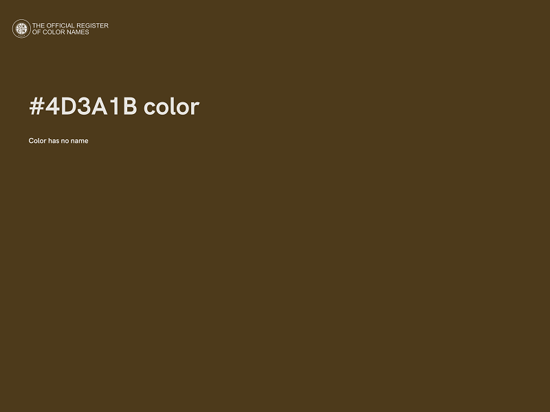 #4D3A1B color image