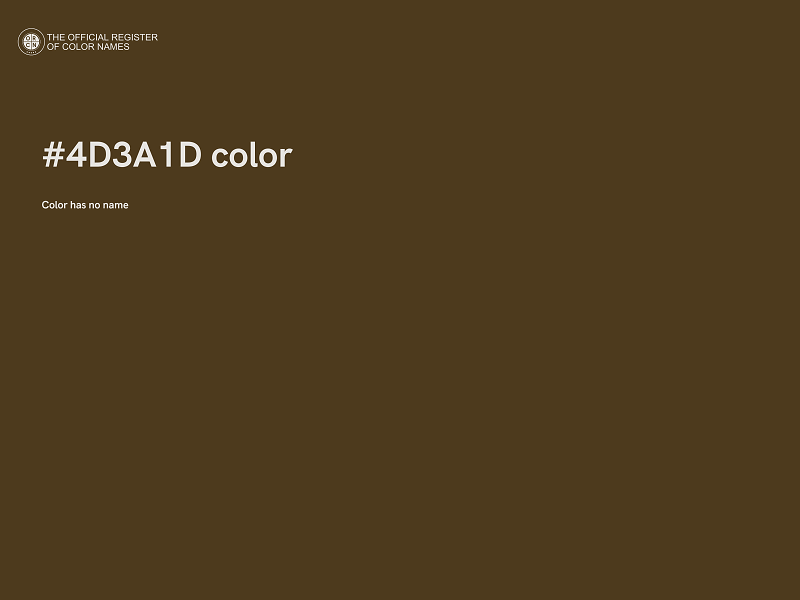 #4D3A1D color image