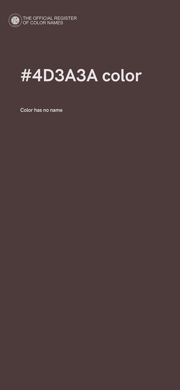 #4D3A3A color image