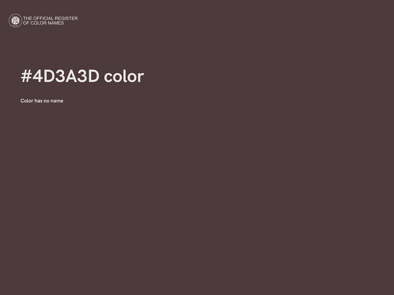 #4D3A3D color image