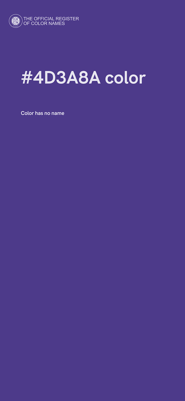 #4D3A8A color image