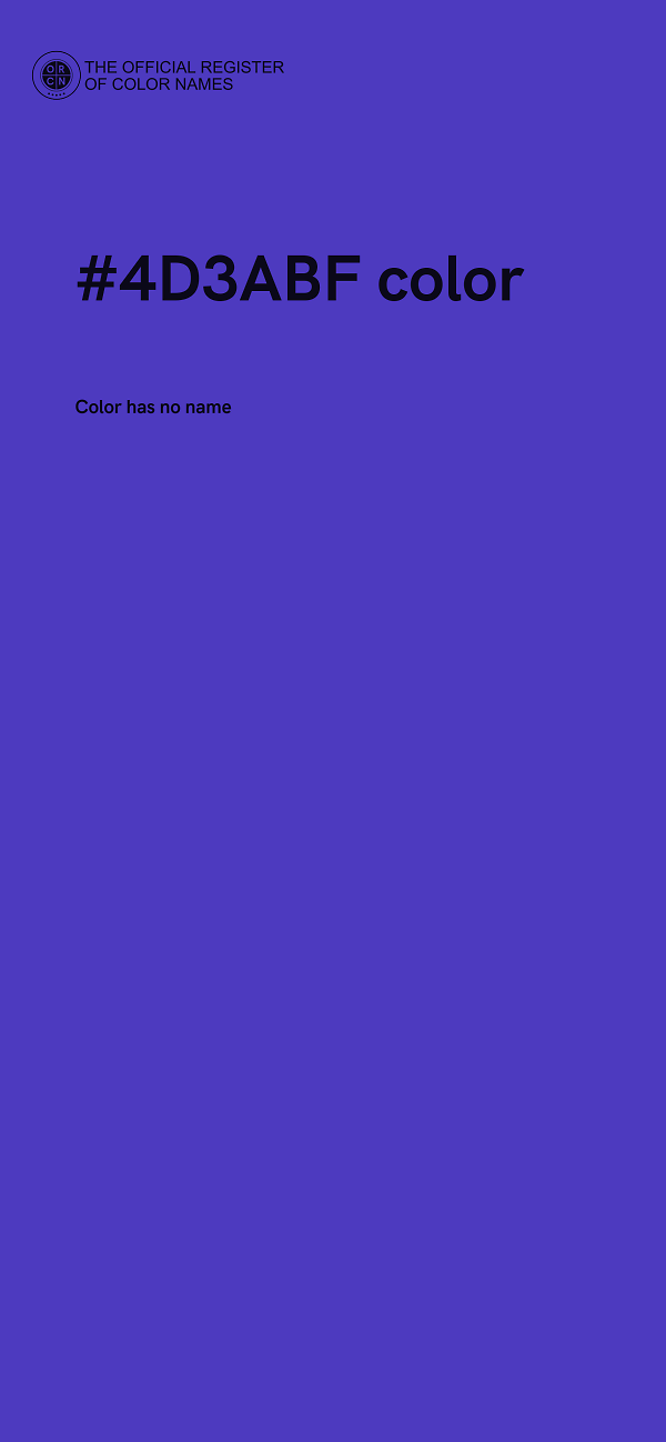 #4D3ABF color image