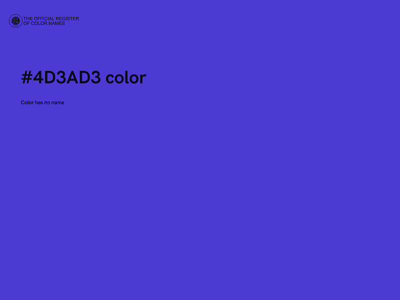 #4D3AD3 color image
