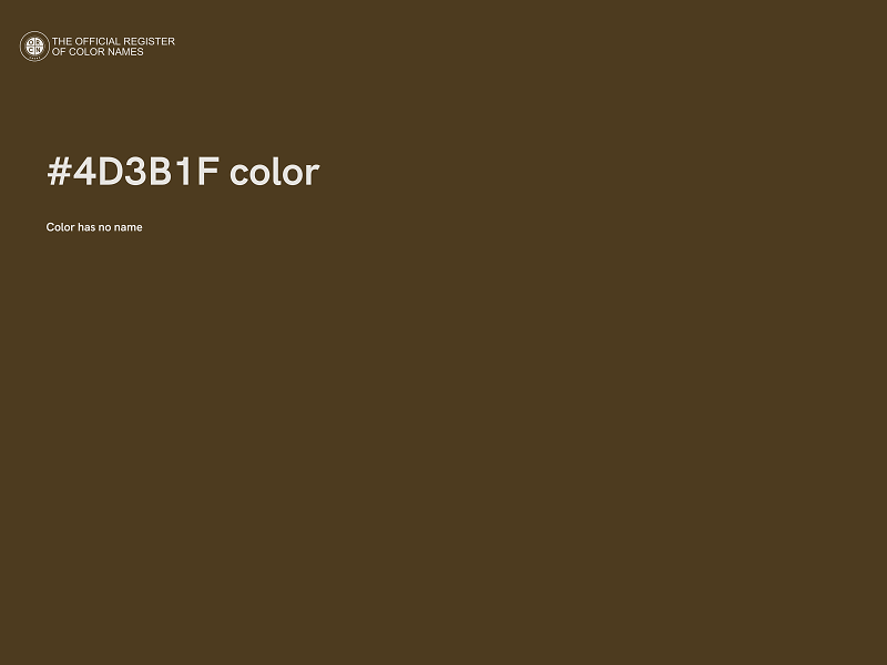 #4D3B1F color image