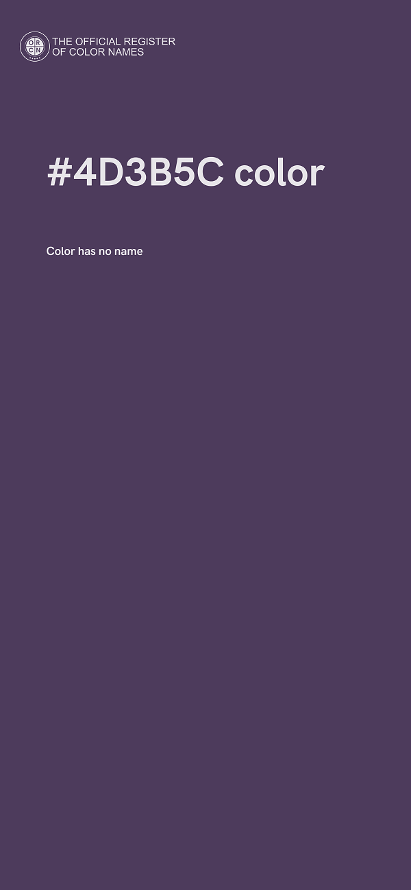 #4D3B5C color image
