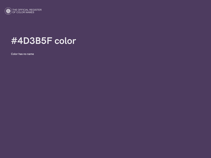 #4D3B5F color image