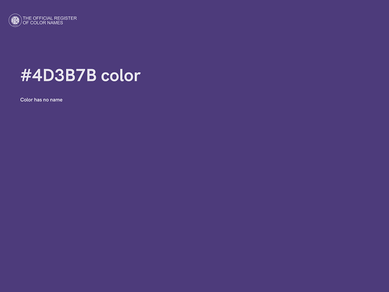 #4D3B7B color image